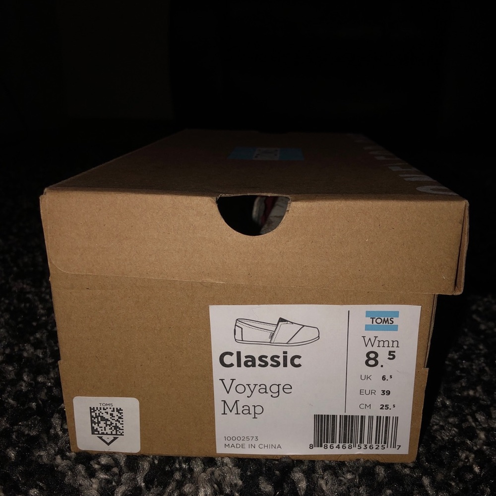 NEW TOMS - VOYAGE MAP- size 8.5